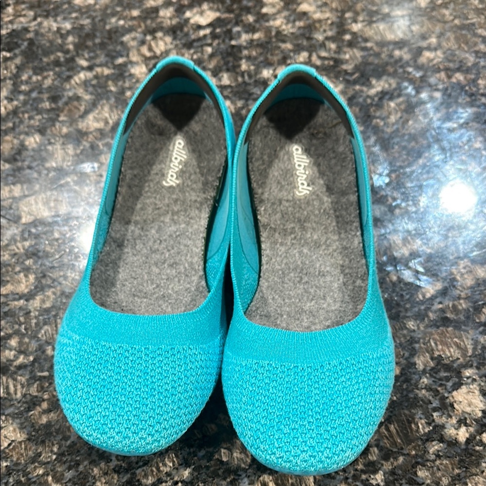 Allbirds Vibrant Blue Knit Flats size 8.5